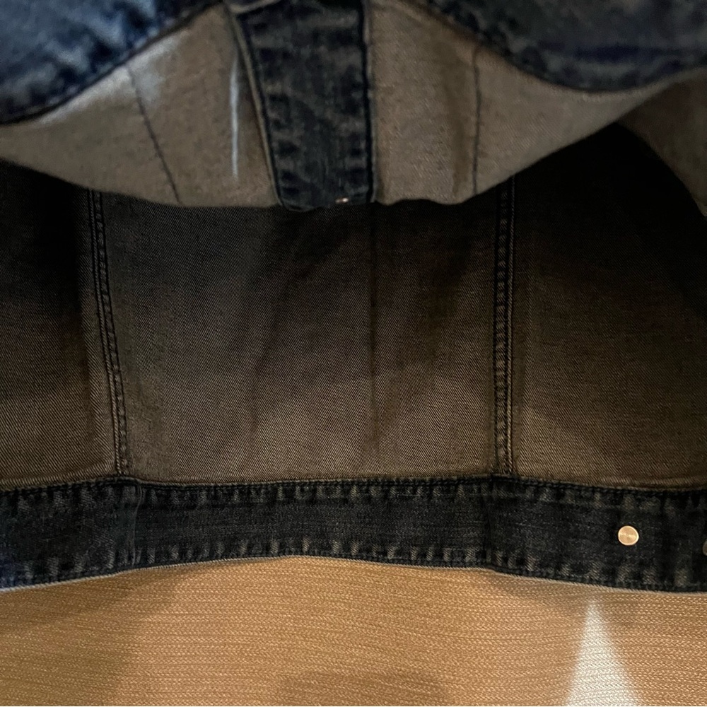 J. Jill Denim Classic Button-Front Jacket in "Seamst Wash" Size 1X Stretch - Picture 6 of 11